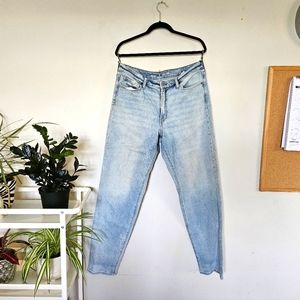Tall loose light wash jeans